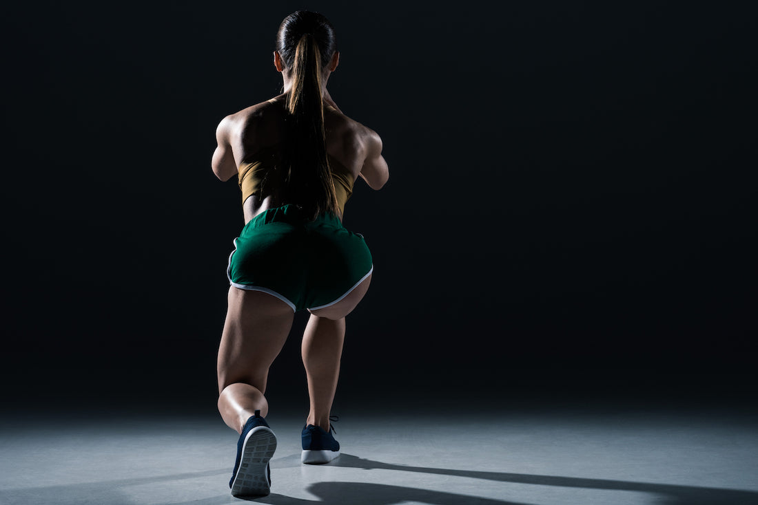 woman doing bodyweight exercises