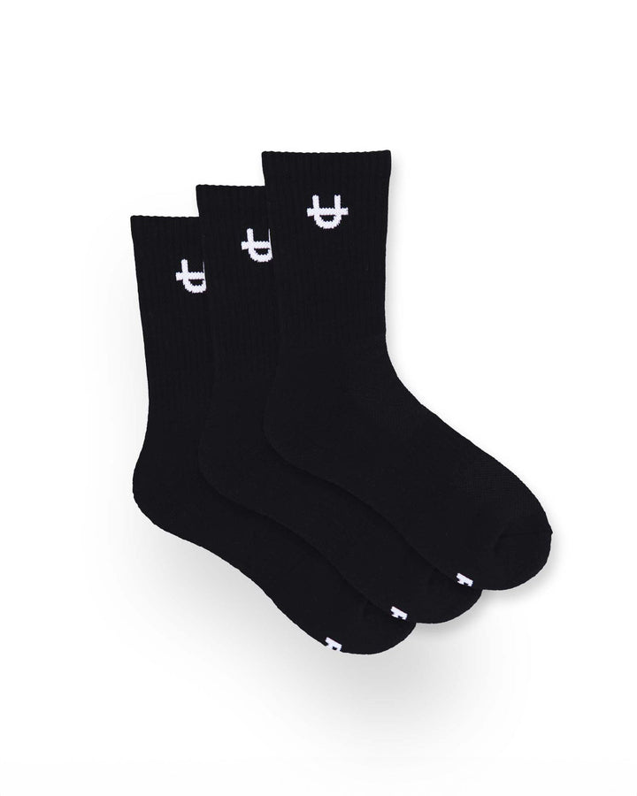 Pack de 3 Chaussettes Mi-mollet Originales Noir