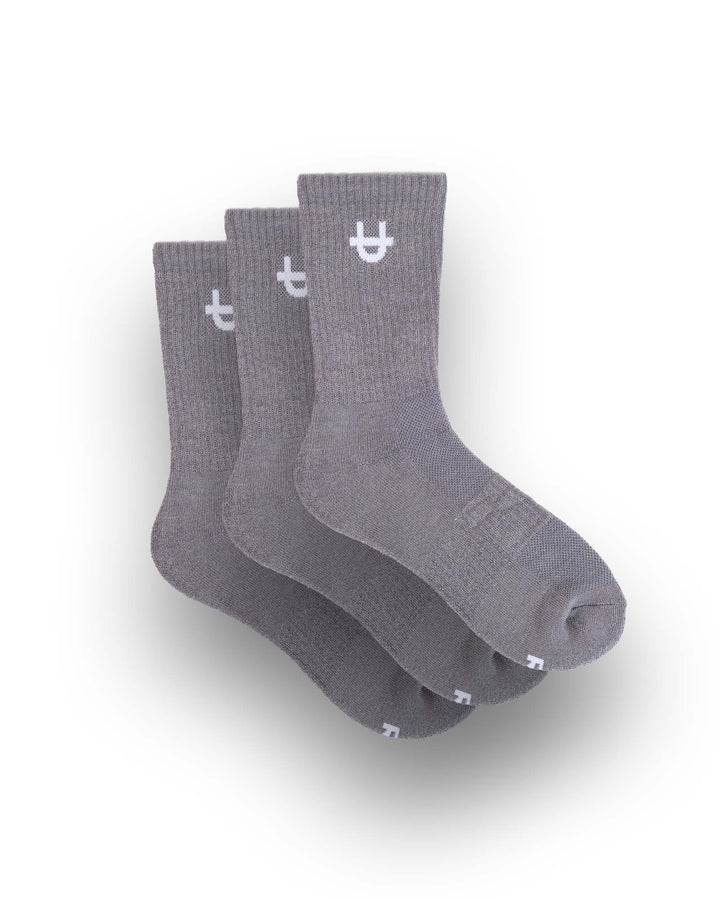 Pack de 3 Chaussettes Mi-mollet Originales Gris
