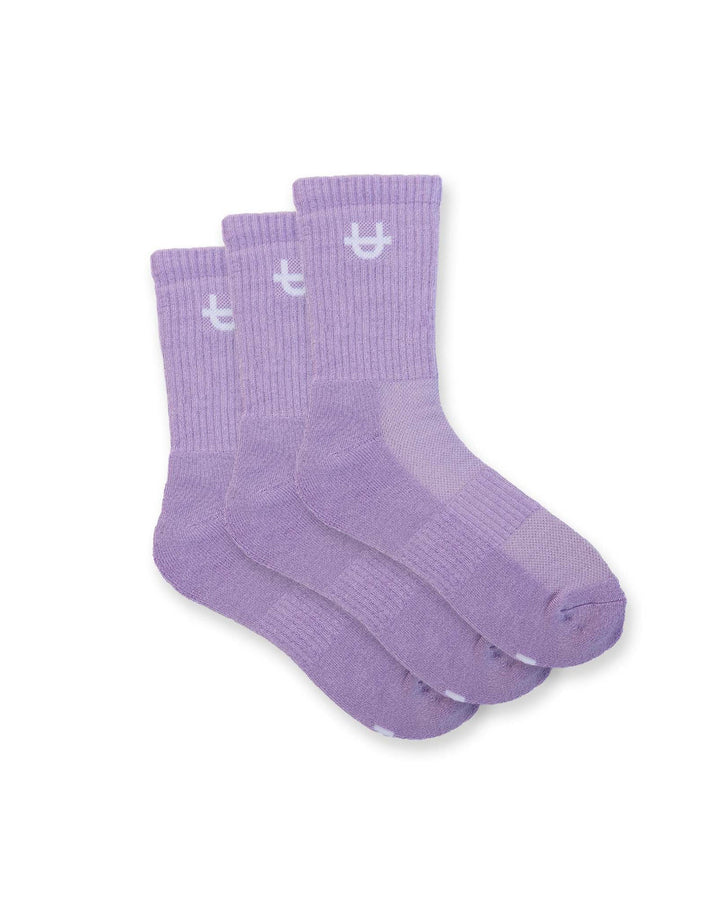 Pack de 3 Chaussettes Mi-mollet Originales Lavande