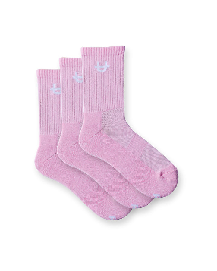 Pack de 3 Chaussettes Mi-mollet Originales Rose