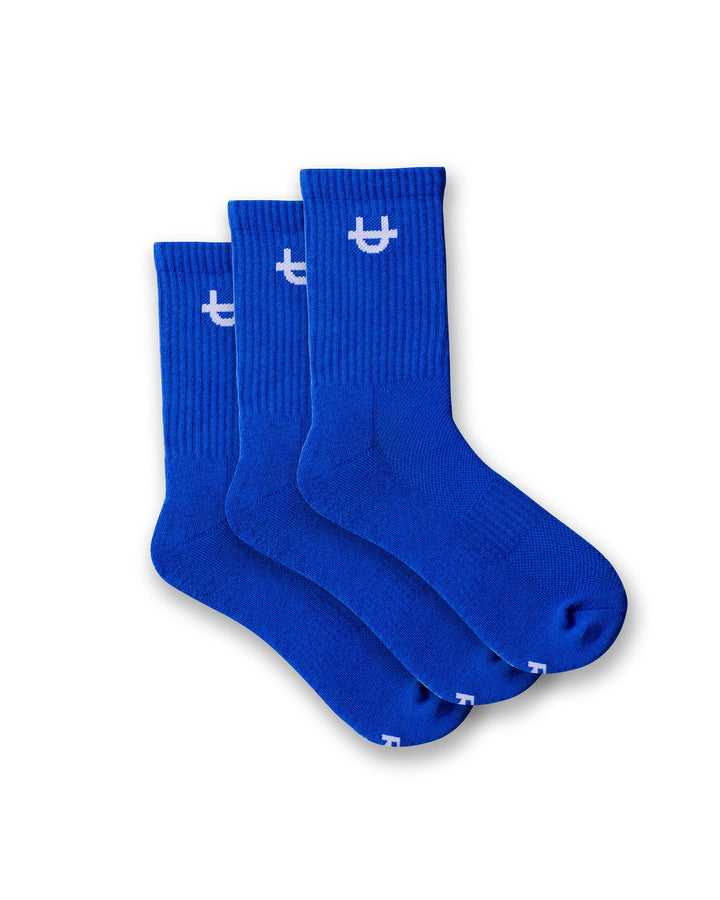 Pack de 3 Chaussettes Mi-mollet Originales Bleu