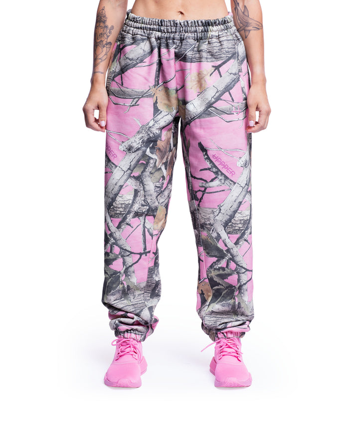 Pantalon de Survêtement Rose Camouflage